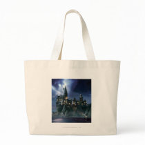 Hogwarts Castle At Night Tote Bags