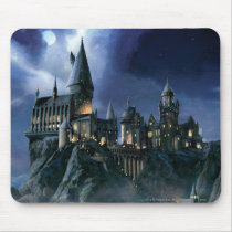 Hogwarts Castle At Night Mousepads