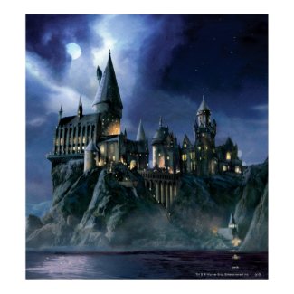 Hogwarts Castle At Night print