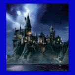 Hogwarts Castle At Night Poster
