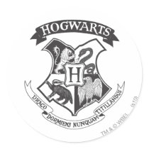 Hogwarts Crest 2 Round Stickers