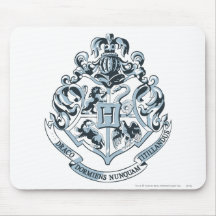 Hogwarts Crest Blue Mousepad
