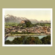 Hohensalzburg Castle, Salzburg, Austria postcards
