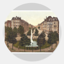 Hohenstaufenring, Cologne, the Rhine, Germany clas Stickers