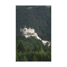 Hohenwerfen castle stretched canvas print