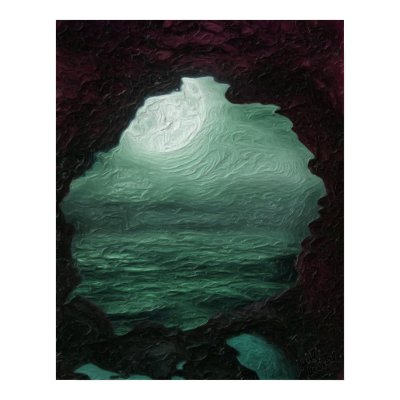Höhle mit Blick aufs Wasser by Dirtybunny