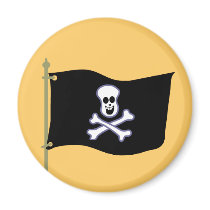 Hoist the Jolly Roger! Magnet by jerryjindrich Hoist the Jolly Roger! Magnet