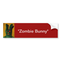 Hoku Zombie Bunny 1 Bumper Sticker