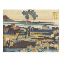 Hokusai Art painting Landscape Post Card