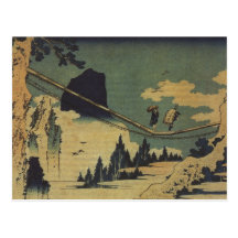 Hokusai Art painting Landscape Postcard