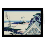 Hokusai Asakusa Hongan-ji temple Greeting Cards