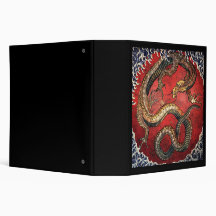 Hokusai Dragon Binder