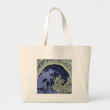 Hokusai Feminine Wave Canvas Bag