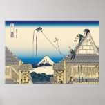 Hokusai Mitsui shop in Suruga in Edo Posters