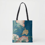 Hokusai Peonies and Canary GalleryHD Tote Bag