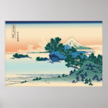 Hokusai Shichiri beach in Sagami Province Poster