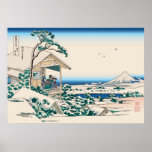 Hokusai Tea House Koishikawa Print