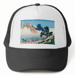 Hokusai The back of Fuji from the Minobu river Mesh Hat