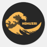 Hokusai - The Great Wave Round Sticker
