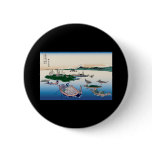 Hokusai Tsukuda Island in Musashi Province Button