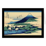 Hokusai Umegawa in Sagami Province Greeting Card