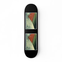 Hokusai's South Wind, Clear Sky or "Red Fuji" skateboards by MasterpieceGallery Hokusai's South Wind, Clear Sky or "Red Fuji" skateboards