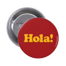 Hola! Spain Pinback Button