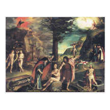 Holbein Allegory Postcard