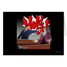 Hold It! Phoenix Wright & Miles Edgeworth Greeting Card