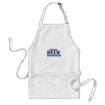 Hold My Beer (The Blue Bomber) aprons
