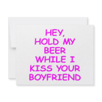Hold My Beer While I Kiss Your Boyfriend invitations