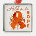 Hold On To Hope 2 - Kidney Cancer Ornament