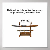 Hold out baits to entice the enemy poster