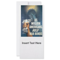 Hold War Bonds World War II Personalized Rack Card
