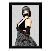 Hold Your Tongue Gothic Art posters