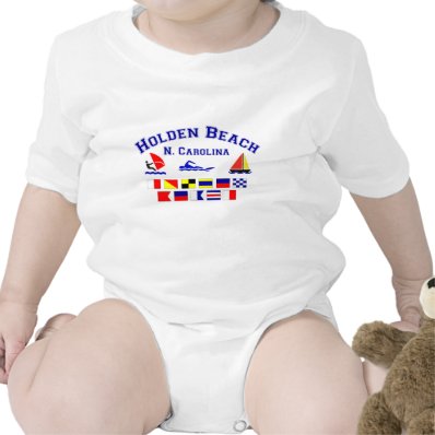 Holden Beach Nc Signal Flags Baby Creeper