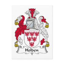 Holden Family Crest postcards