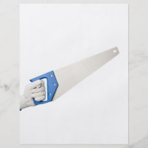 Holding a saw flyer
