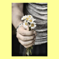 Holding flowers photo print photography