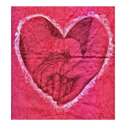 Holding Hands Heart print
