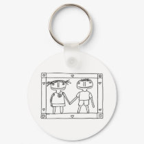 Holding Hands keychains