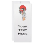 holding helmet high football design rack cards
