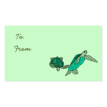 Holding on sea turtles gift tags business cards by marcya7 Holding on sea turtles gift tags business cards