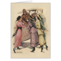 Holding Up The Mail Greeting Card