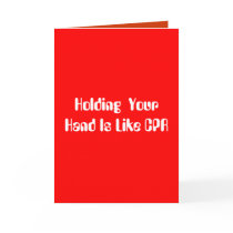 Holding  Your Hand Is Like CPR cards