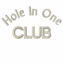 "Hole In One Club" embroidered shirts