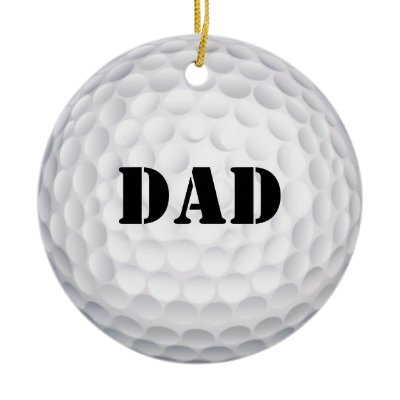 Hole In One! Golf Ball Christmas Ornaments