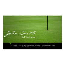 Hole in One Golf Instructor Business Card