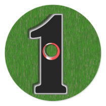 Hole In One! Round Stickers