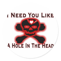 Hole In The Head Sticker